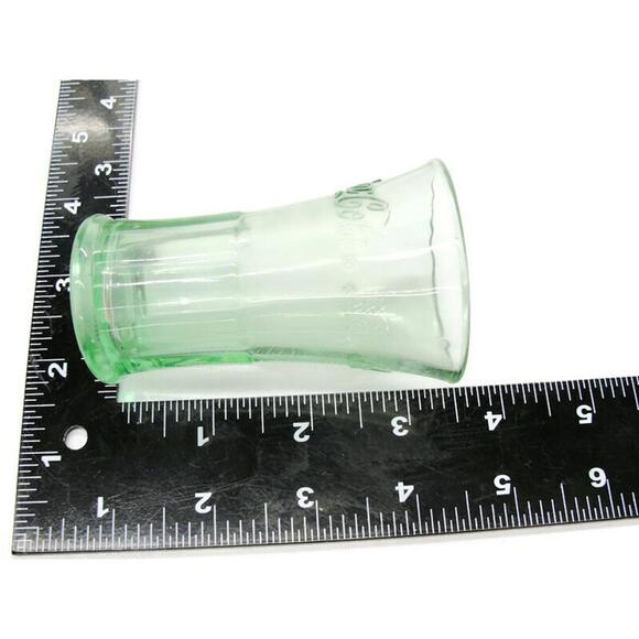 Green Coca-Cola Shot Glass Man Cave Bar Novelty - Picture 6 of 12